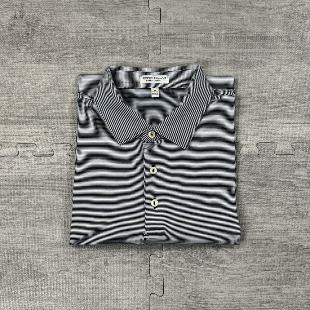 Peter Millar Summer Comfort Golf Polo Shirt Men’s Sz XL Performance Preppy *LOGO